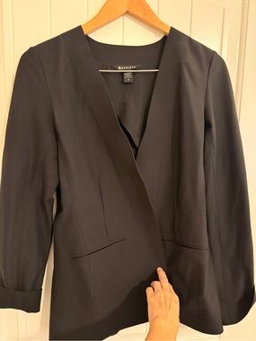 Athleta Black Open-Front Women's Blazer Jacket